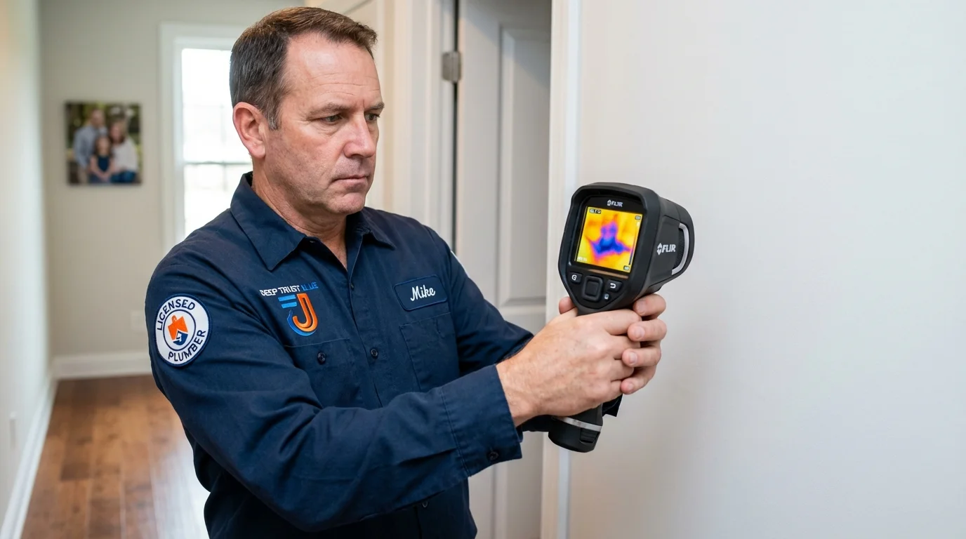 Thermal imaging leak detection by Johns Plumbing LLC in Saint Pauls